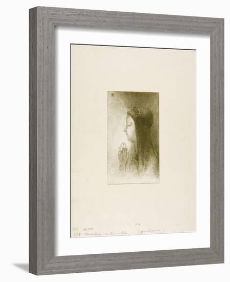 Frontispiece for Chevaleries Sentimentales by Ferdinand Hérold, 1893-Odilon Redon-Framed Giclee Print