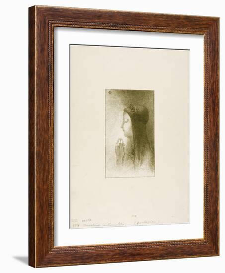 Frontispiece for Chevaleries Sentimentales by Ferdinand Hérold, 1893-Odilon Redon-Framed Giclee Print