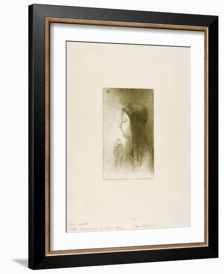 Frontispiece for Chevaleries Sentimentales by Ferdinand Hérold, 1893-Odilon Redon-Framed Giclee Print