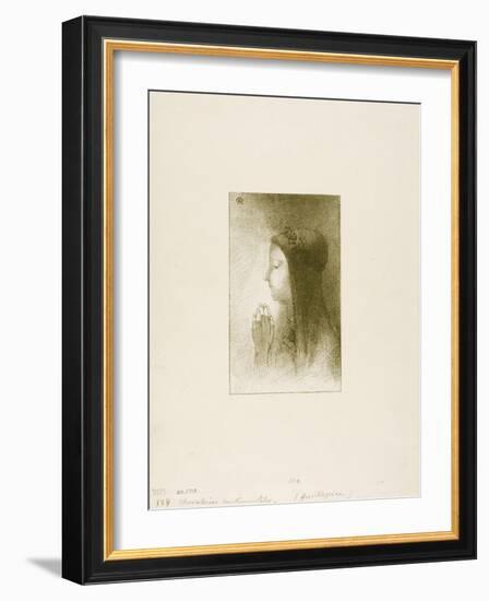 Frontispiece for Chevaleries Sentimentales by Ferdinand Hérold, 1893-Odilon Redon-Framed Giclee Print