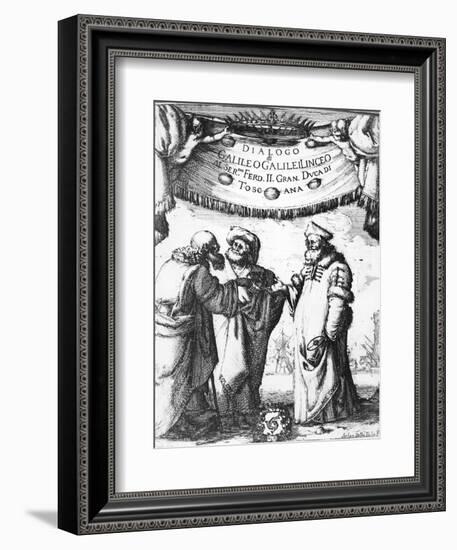 Frontispiece for Dialogue Concerning the Two Chief World Systems-Stephan Joseph-Framed Giclee Print