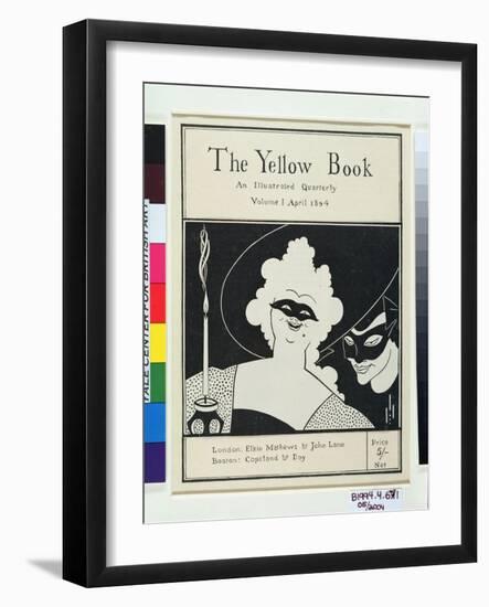 Frontispiece for 'The Yellow Book: an Illustrated Quarterly', Volume I, April 1894 (Photochemical R-Aubrey Beardsley-Framed Giclee Print