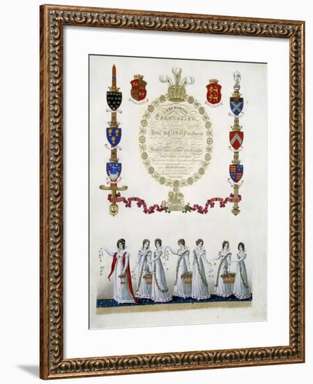 Frontispiece, from 'Ceremonial of the Coronation of His Most Sacred Majesty King George the Fourth'-John Whittaker-Framed Giclee Print