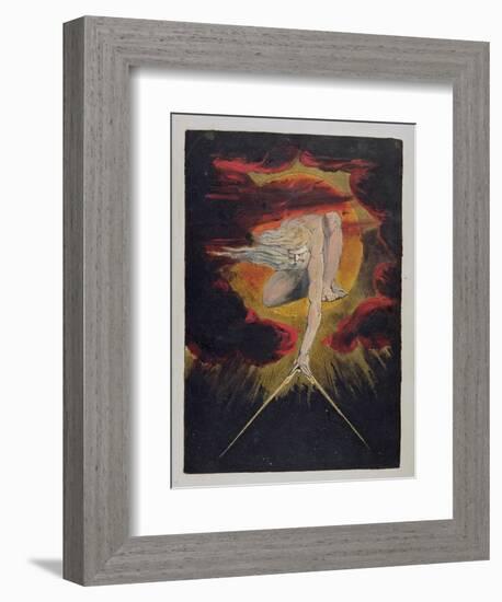 Frontispiece from 'Europe. a Prophecy', 1794-William Blake-Framed Premium Giclee Print