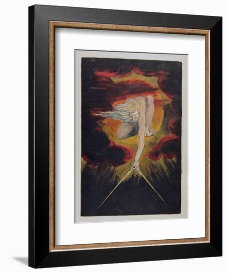 Frontispiece from 'Europe. a Prophecy', 1794-William Blake-Framed Premium Giclee Print