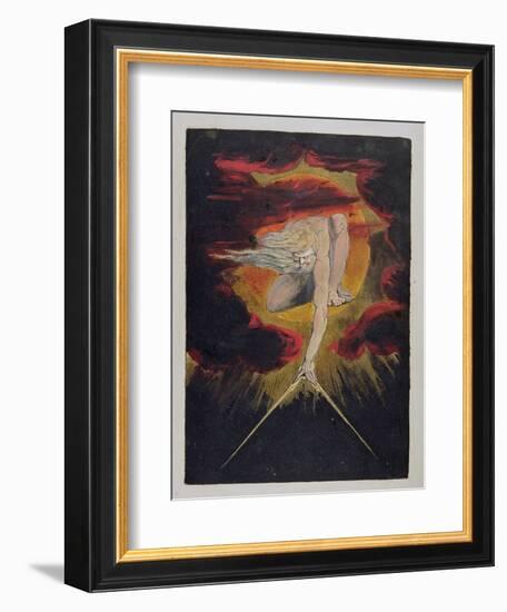 Frontispiece from 'Europe. a Prophecy', 1794-William Blake-Framed Premium Giclee Print