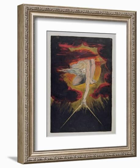 Frontispiece from 'Europe. a Prophecy', 1794-William Blake-Framed Giclee Print