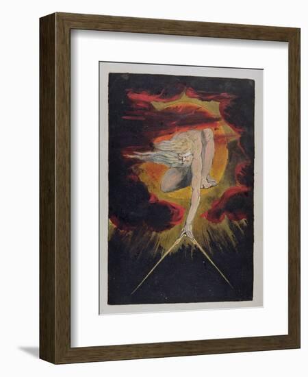 Frontispiece from 'Europe. a Prophecy', 1794-William Blake-Framed Giclee Print