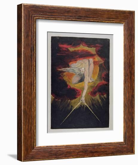 Frontispiece from 'Europe. a Prophecy', 1794-William Blake-Framed Giclee Print