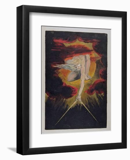 Frontispiece from 'Europe. a Prophecy', 1794-William Blake-Framed Giclee Print