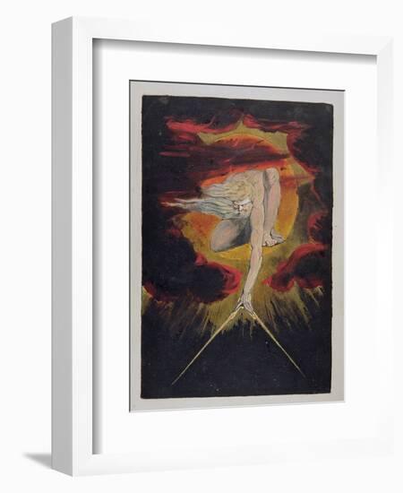 Frontispiece from 'Europe. a Prophecy', 1794-William Blake-Framed Giclee Print