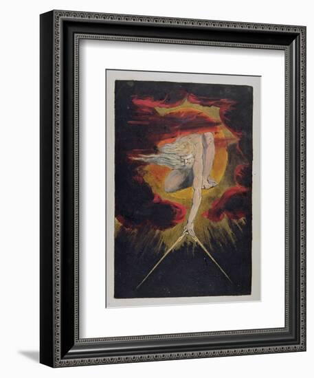 Frontispiece from 'Europe. a Prophecy', 1794-William Blake-Framed Giclee Print