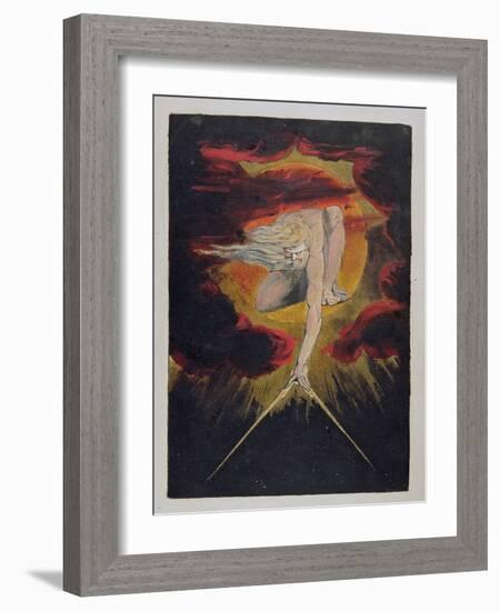 Frontispiece from 'Europe. a Prophecy', 1794-William Blake-Framed Giclee Print