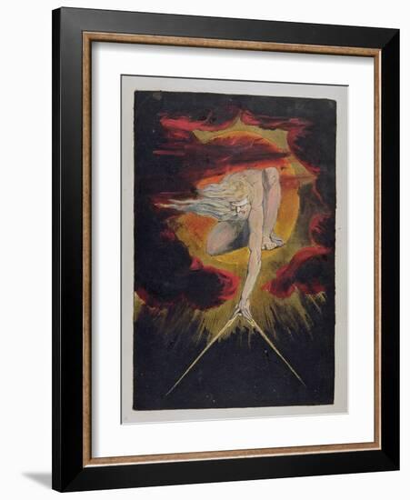 Frontispiece from 'Europe. a Prophecy', 1794-William Blake-Framed Giclee Print