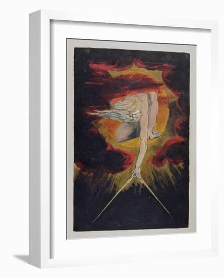 Frontispiece from 'Europe. a Prophecy', 1794-William Blake-Framed Giclee Print