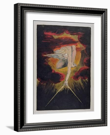 Frontispiece from 'Europe. a Prophecy', 1794-William Blake-Framed Giclee Print