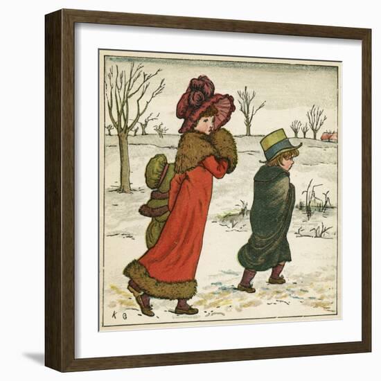 Frontispiece, Kate Greenaway's Birthday Book for Children-Kate Greenaway-Framed Art Print