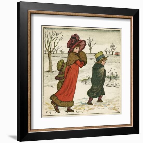 Frontispiece, Kate Greenaway's Birthday Book for Children-Kate Greenaway-Framed Art Print