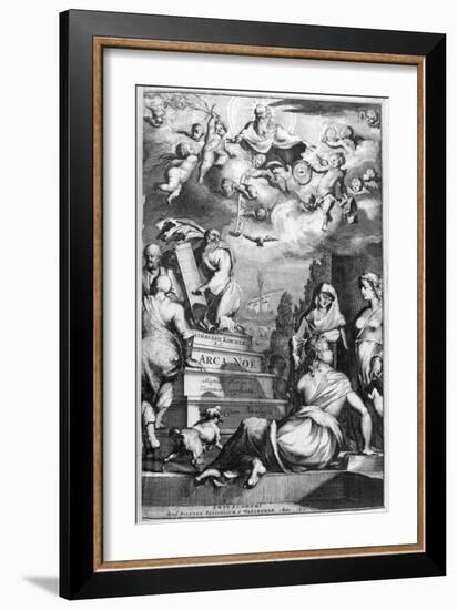 Frontispiece of Arca Noe, 1675-Athanasius Kircher-Framed Giclee Print