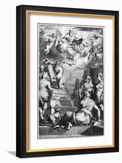 Frontispiece of Arca Noe, 1675-Athanasius Kircher-Framed Giclee Print