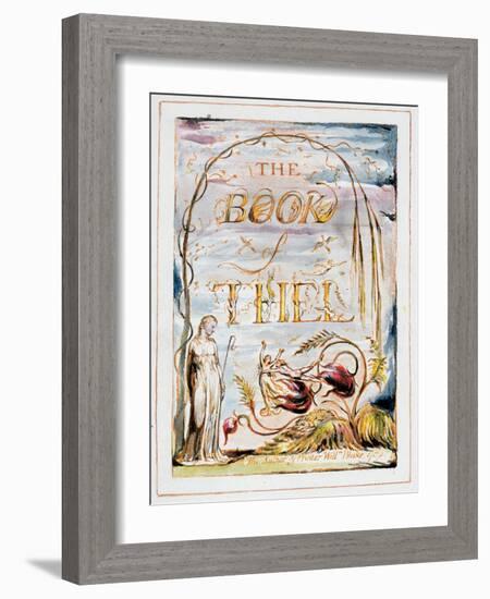 Frontispiece of 'The Book of Thel', 1789-William Blake-Framed Giclee Print