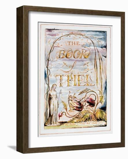 Frontispiece of 'The Book of Thel', 1789-William Blake-Framed Giclee Print