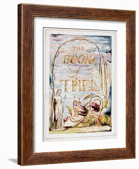 Frontispiece of 'The Book of Thel', 1789-William Blake-Framed Giclee Print