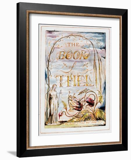 Frontispiece of 'The Book of Thel', 1789-William Blake-Framed Giclee Print