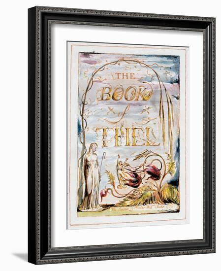 Frontispiece of 'The Book of Thel', 1789-William Blake-Framed Giclee Print