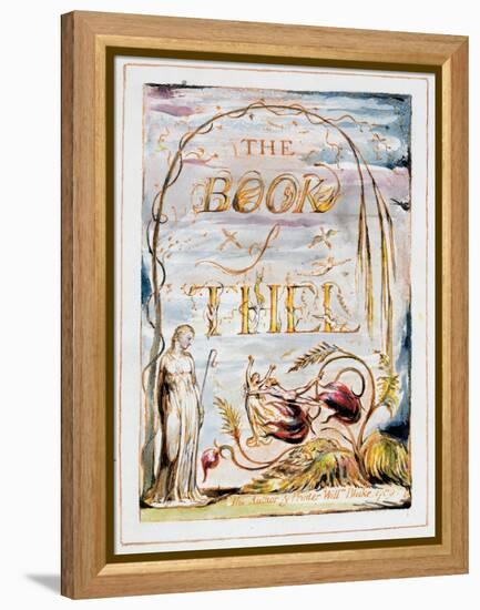 Frontispiece of 'The Book of Thel', 1789-William Blake-Framed Premier Image Canvas