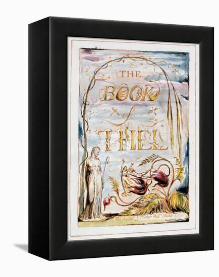 Frontispiece of 'The Book of Thel', 1789-William Blake-Framed Premier Image Canvas