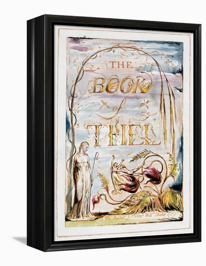 Frontispiece of 'The Book of Thel', 1789-William Blake-Framed Premier Image Canvas