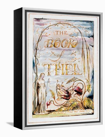 Frontispiece of 'The Book of Thel', 1789-William Blake-Framed Premier Image Canvas