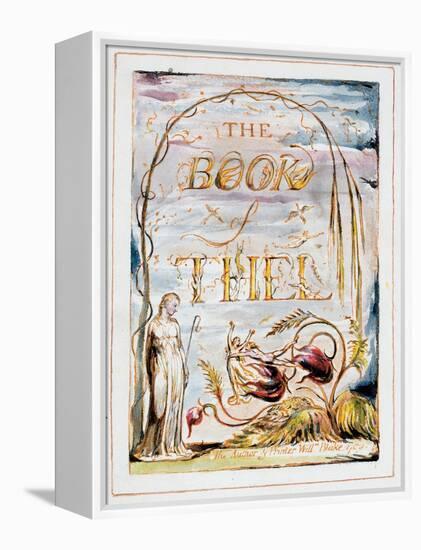 Frontispiece of 'The Book of Thel', 1789-William Blake-Framed Premier Image Canvas