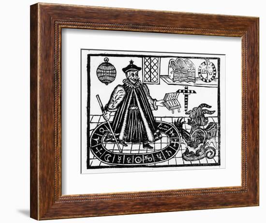 Frontispiece of 'The Tragicall History of the Life and Death of Doctor Faustus'-English-Framed Premium Giclee Print