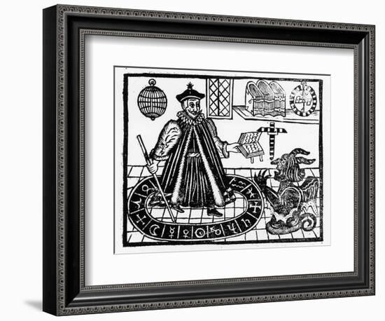 Frontispiece of 'The Tragicall History of the Life and Death of Doctor Faustus'-English-Framed Premium Giclee Print