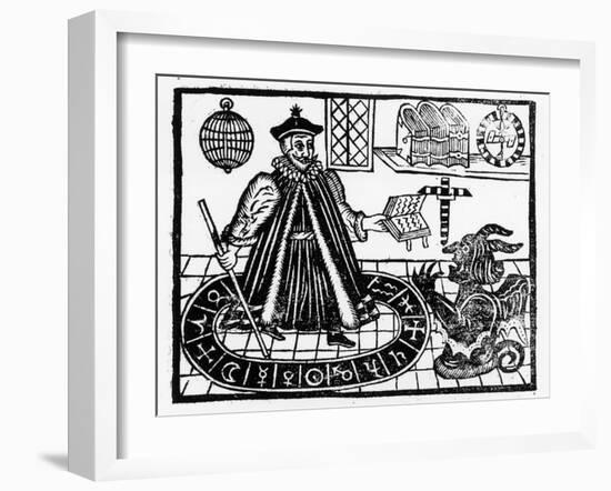 Frontispiece of 'The Tragicall History of the Life and Death of Doctor Faustus'-English-Framed Giclee Print