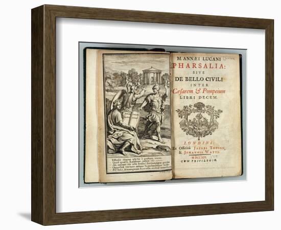 Frontispiece Pharsalia or Civil War Between Caesar and Pompey by Marcus Annaeus Lucan (Ad 39-65)-null-Framed Giclee Print