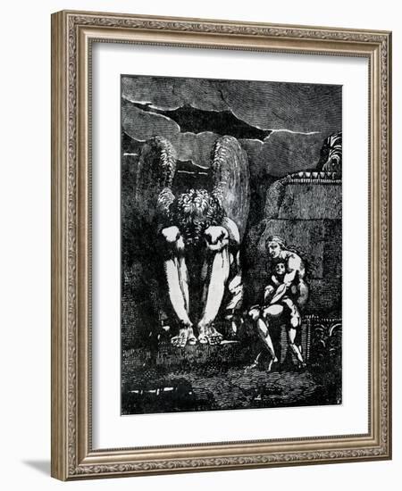 Frontispiece to 'America' by William Blake-William Blake-Framed Giclee Print