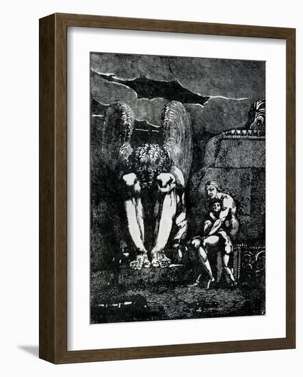 Frontispiece to 'America' by William Blake-William Blake-Framed Giclee Print