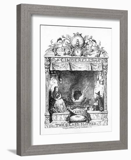 Frontispiece to Cinderella-George Cruikshank-Framed Art Print