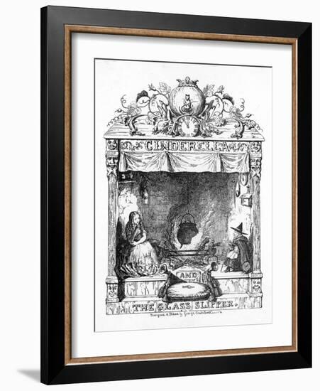 Frontispiece to Cinderella-George Cruikshank-Framed Art Print