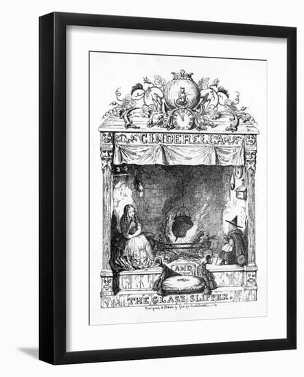 Frontispiece to Cinderella-George Cruikshank-Framed Art Print