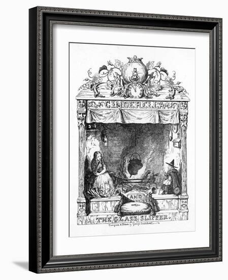 Frontispiece to Cinderella-George Cruikshank-Framed Art Print