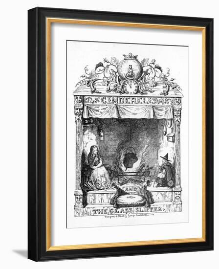 Frontispiece to Cinderella-George Cruikshank-Framed Art Print