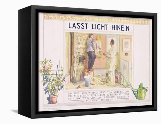 Frontispiece to "Lasst Licht Hinin",("Let in More Light") 1909-Carl Larsson-Framed Premier Image Canvas