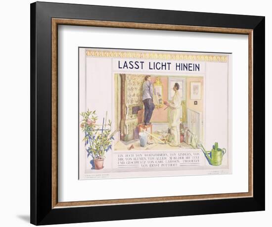 Frontispiece to "Lasst Licht Hinin",("Let in More Light") 1909-Carl Larsson-Framed Giclee Print