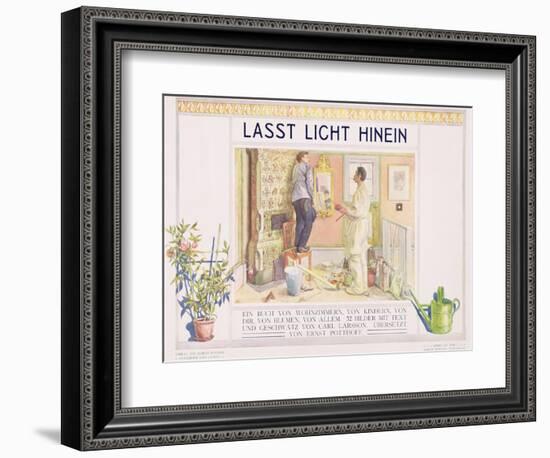 Frontispiece to "Lasst Licht Hinin",("Let in More Light") 1909-Carl Larsson-Framed Giclee Print