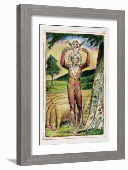 Frontispiece to Songs of Experience: Plate 28 from Songs of Innocence and of Experience C.1815-26-William Blake-Framed Giclee Print