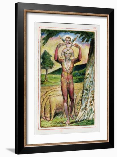 Frontispiece to Songs of Experience: Plate 28 from Songs of Innocence and of Experience C.1815-26-William Blake-Framed Giclee Print